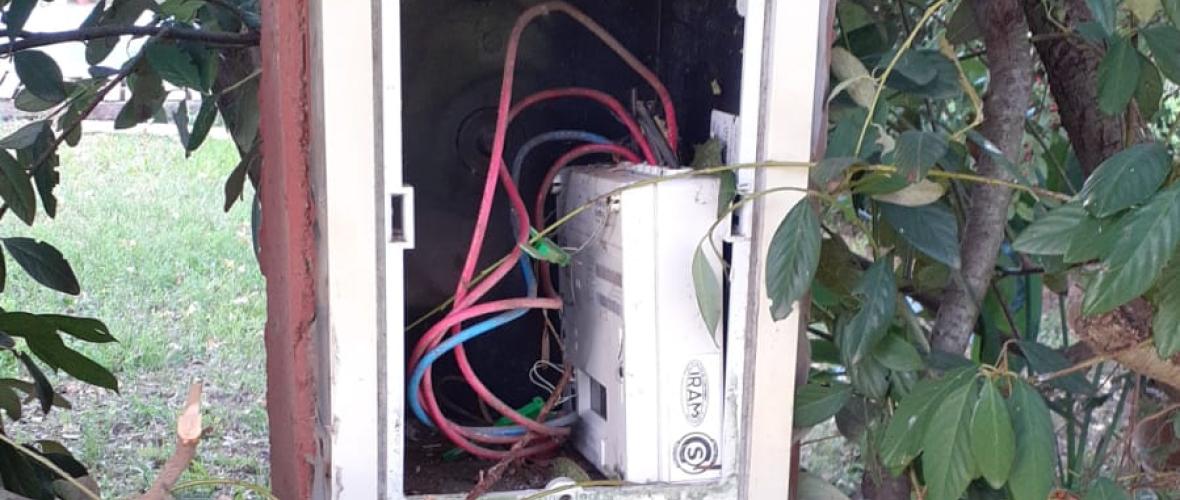 Preocupación por el robo de cables eléctricos en la zona de quintas de Junín