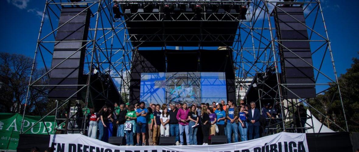 Nuevas clases públicas para exigir la implementación de la Ley de Financiamiento Universitario