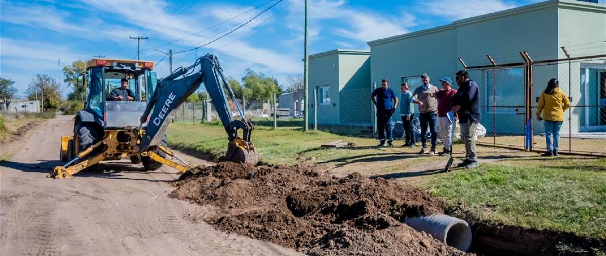 Avanzan las obras hídricas en distintos sectores de la Ciudad