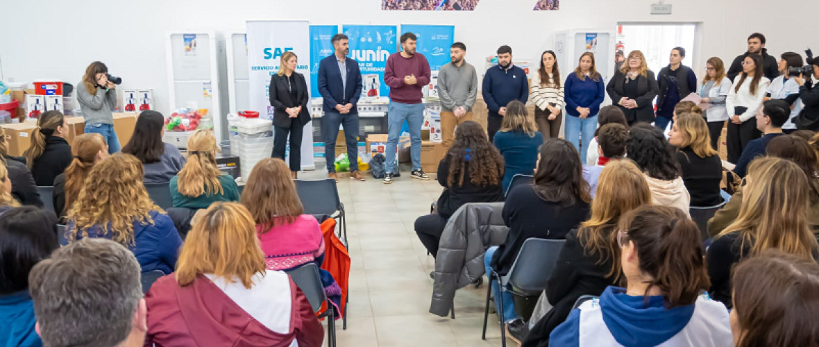 Junín recibió $107 millones para fortalecer el Servicio Alimentario Escolar y Fiorini pidió mayor autonomía para los municipios