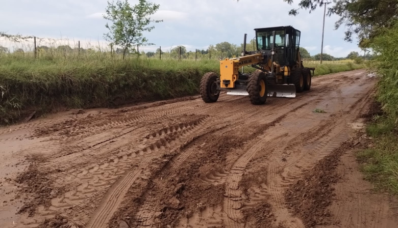 Por las lluvias, el Municipio desplegó trabajos en diferentes sectores de Junín