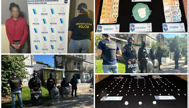 Desbaratan narcokioscos en Junín y detienen a una mujer por venta de drogas