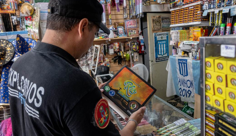 Pirotecnia: el Municipio continúa inspeccionando comercios