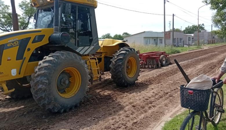 Arenaza: avanzan las obras de estabilizado y mejora de calles