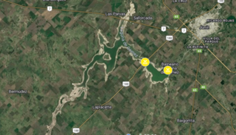 Bajó a nivel amarillo la alerta por presencia de cianobacterias en la Laguna de Gómez