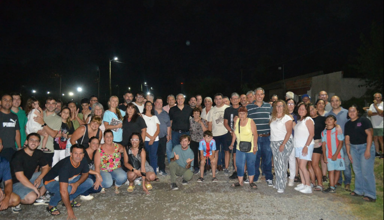 Más iluminación para el barrio Rivadavia de Chacabuco