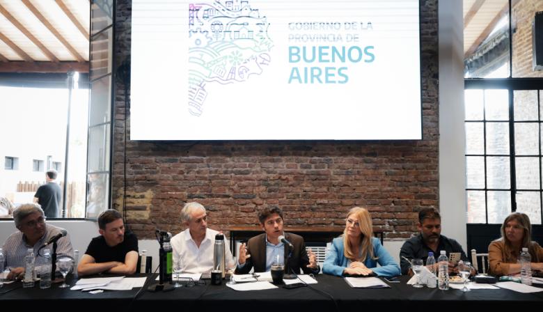 Kicillof se reunió con empresarios y representantes de distintos sectores productivos