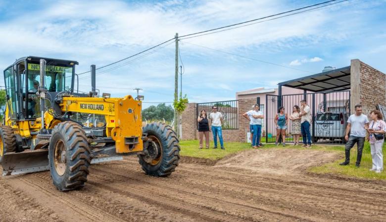 Realizan obras de mejorado de calles en el “Proyectar 1”