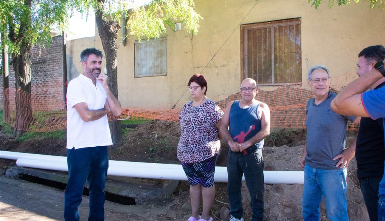 El Municipio concretó una nueva extensión de la red cloacal en el barrio Ricardo Rojas
