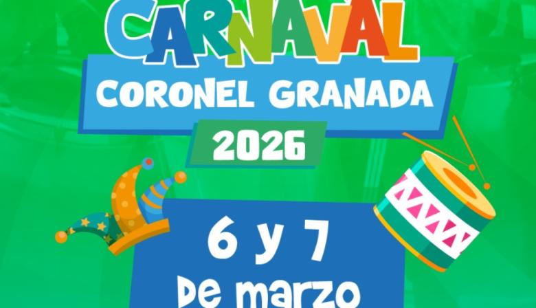 Coronel Granada se prepara para los carnavales 2026 con shows confirmados