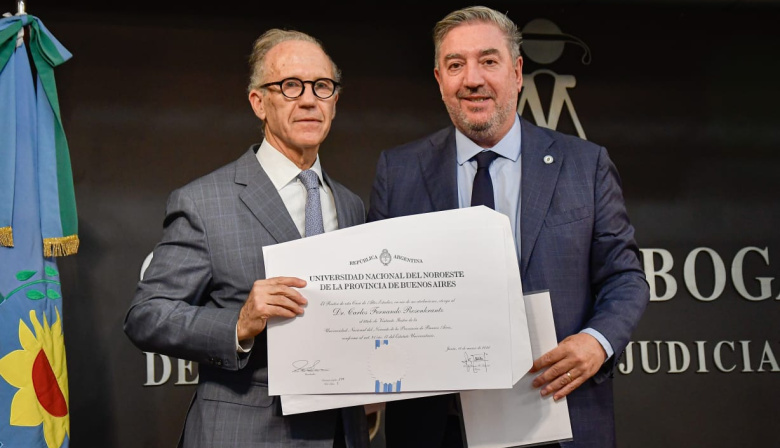 Rosenkrantz fue declarado Visitante Ilustre de la UNNOBA