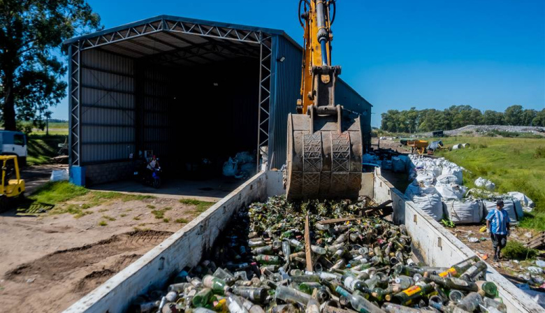 Junín envió ocho toneladas de vidrio reciclado para su reinserción en la industria