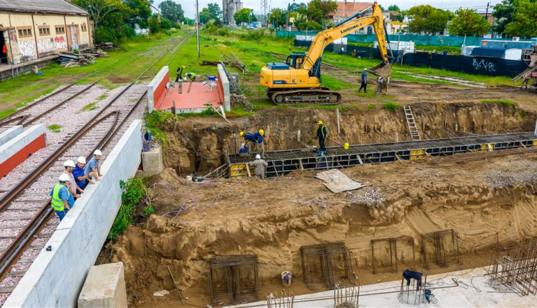 Junín: avanza la obra del paso bajo nivel y aseguran que cumple con los plazos previstos