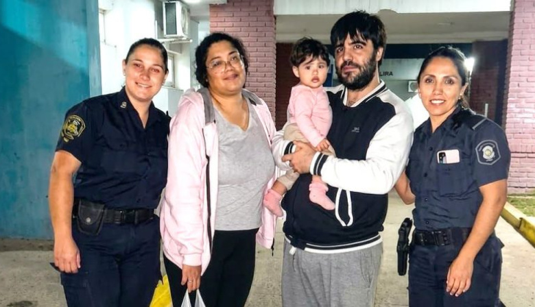 Rápida intervención policial permitió salvar a una bebé en General Pinto