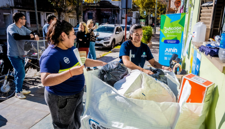 Junín lanzó el programa “Puntos Verdes Móviles” para fomentar el reciclaje en los barrios