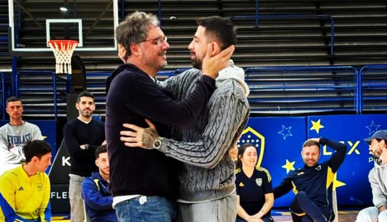 Juan Antonio Abdala presentó su libro en Boca y compartió una jornada junto a “Panda” Scala