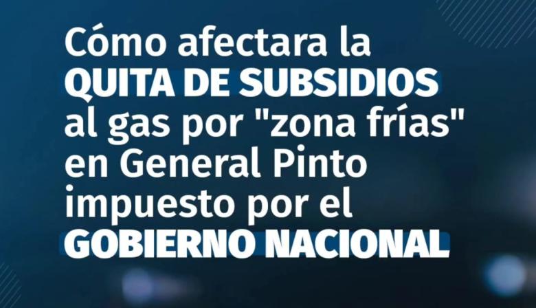 El Concejo Deliberante de General Pinto elaboró un proyecto en contra de la eliminación de subsidios al gas