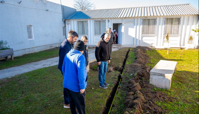 El Municipio concretó la conexión de gas natural en la posta sanitaria del barrio Almirante Brown