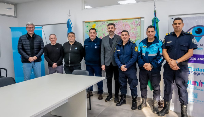Fiorini recibió a las nuevas autoridades policiales y pidió fortalecer el trabajo conjunto para reforzar la prevención