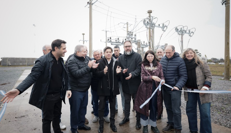 Kicillof inauguró la nueva Estación Transformadora de Salto