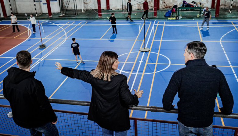 Mejoras en el gimnasio del Colegio San José: renovaron instalaciones para fortalecer las actividades deportivas