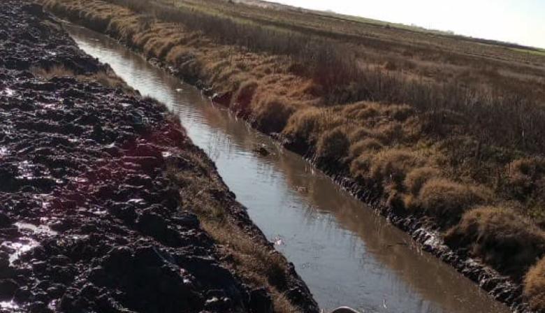 Ferraris destacó las tareas de limpieza de canales rurales para mejorar el escurrimiento del agua