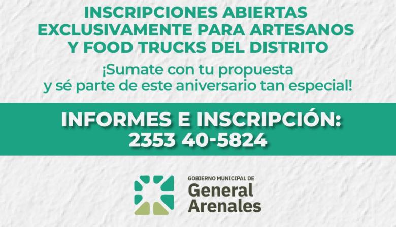 Convocan a artesanos y food trucks para el Patio Gastronómico por los 100 años de La Angelita