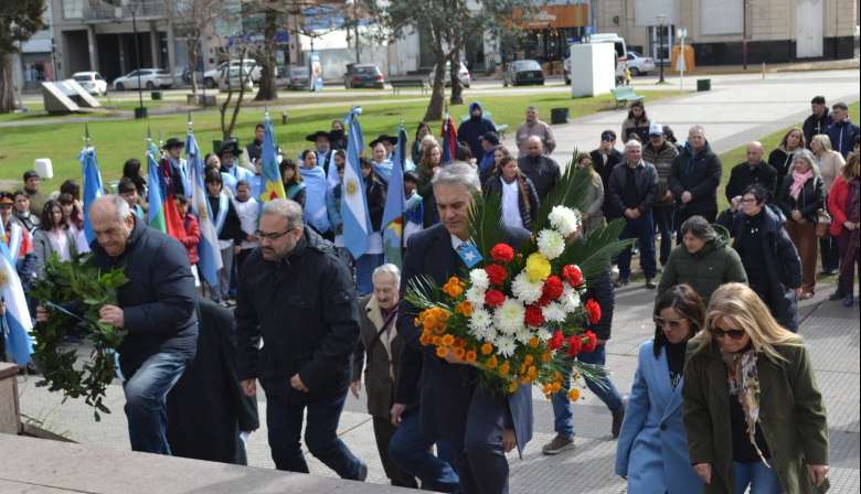 Chacabuco homenajeó al General José de San Martín con un acto oficial