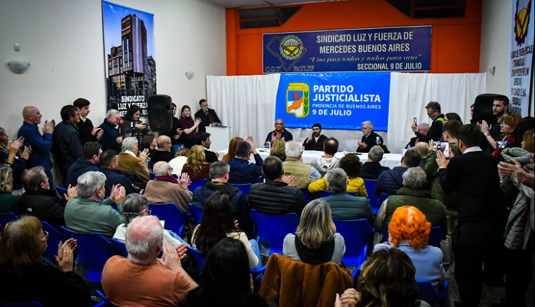 El peronismo de la Cuarta se unió en Nueve de Julio para homenajear a Jesús Abel Blanco