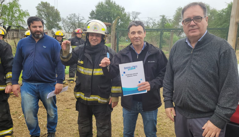 General Pinto cedió un terreno a los Bomberos Voluntarios por 10 años