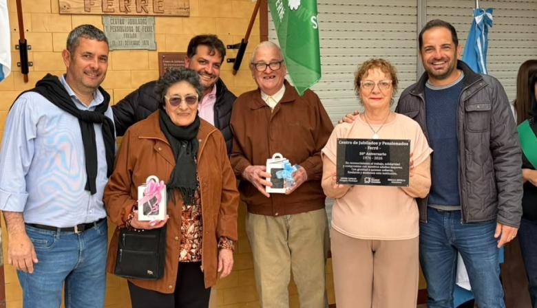 El Centro de Jubilados y Pensionados de Ferré celebró sus 50 años