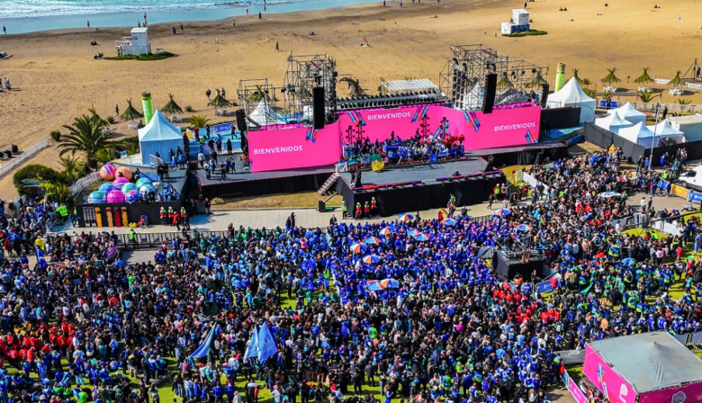 Juegos Bonaerenses: con más de 350 participantes, Junín estuvo presente en la inauguración en Mar del Plata