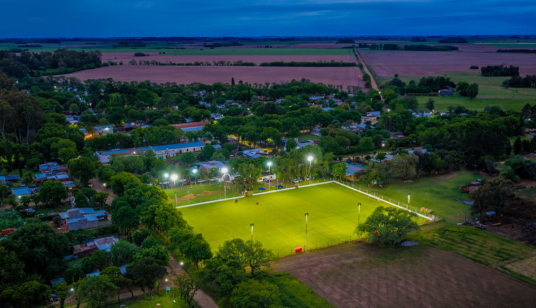 El Club Atlético Agustina inauguró su nuevo sistema de iluminación LED