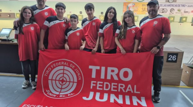 La escuelita de aire comprimido del Tiro Federal de Junín brilló en el Torneo Nacional