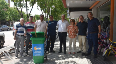 Volvió el servicio de mantenimiento y embellecimiento de la avenida Alsina