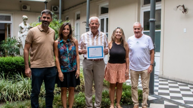 El Municipio reconoció a Daniel González por su trayectoria en el montañismo tras lograr su ascenso al cerro El Pintor