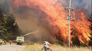 "La situación es desgarradora”, dijo el presidente del comité de Bomberos de El Bolsón