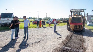 Tras reclamos a Vialidad Nacional, iniciaron los trabajos de reparación de las colectoras en Ruta 7