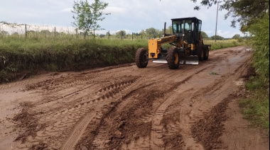 Por las lluvias, el Municipio desplegó trabajos en diferentes sectores de Junín