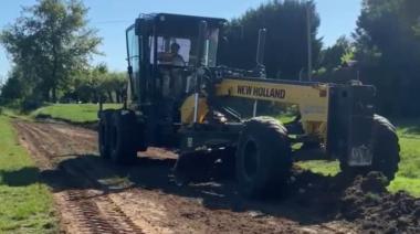 Iniciaron las obras para extender la bicisenda del camino a la Laguna hasta la Ruta 7