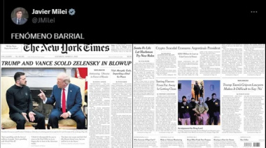 Javier Milei y el escándalo Criptogate $LIBRA, segunda noticia destacada de la portada de The New York Times