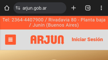 Ya funciona la página web de ARJUN