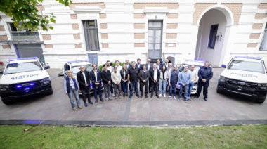 Kicillof encabezó el acto: Junín y otros municipios adhirieron al Fondo de Fortalecimiento de la Seguridad