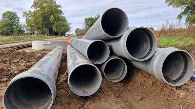 Avanza en Lincoln la obra del colector cloacal de Avenida 9 de Julio