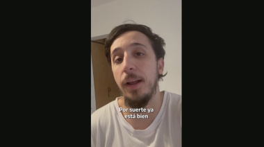 El actor Rodrigo Noya agradeció al personal del HIGA Junín por la atención brindada a un familiar