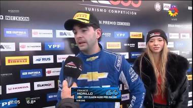 Morillo, tras conseguir el tercer puesto en Concordia: "Es brillante, estoy emocionado"