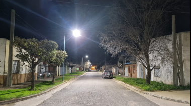 El barrio San Martín ya cuenta con nuevo alumbrado LED