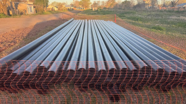 Avanza la obra de cloacas en Arribeños