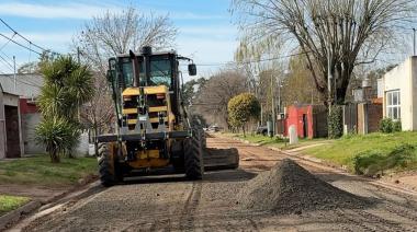 Iniciaron las obras de mejorado con piedra para todo el Barrio La Rural