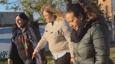 Revilla anunció la construcción de un playón deportivo en la Escuela Secundaria René Favaloro de Arribeños